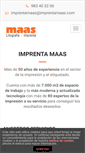 Mobile Screenshot of imprentamaas.com
